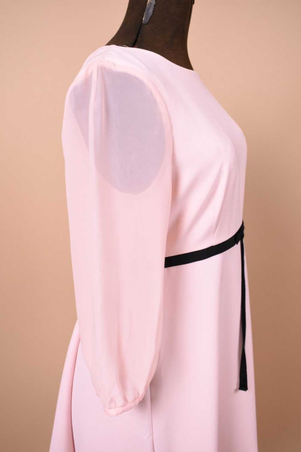 Pink NWT Babydoll Dress with Sheer Sleeves By Ted… - image 5