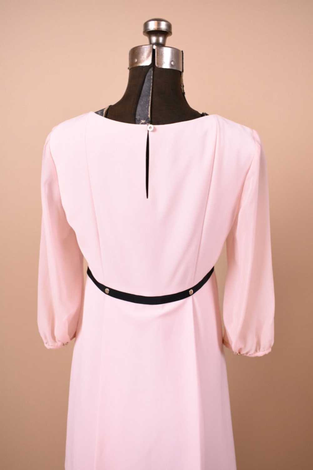 Pink NWT Babydoll Dress with Sheer Sleeves By Ted… - image 6