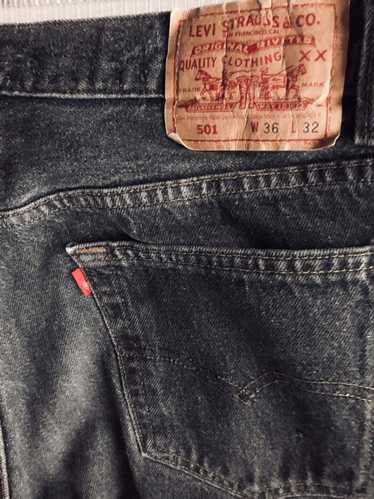 Levi's LEVIS ASPHALT BLACK 501 RED TAG FACTORY 653