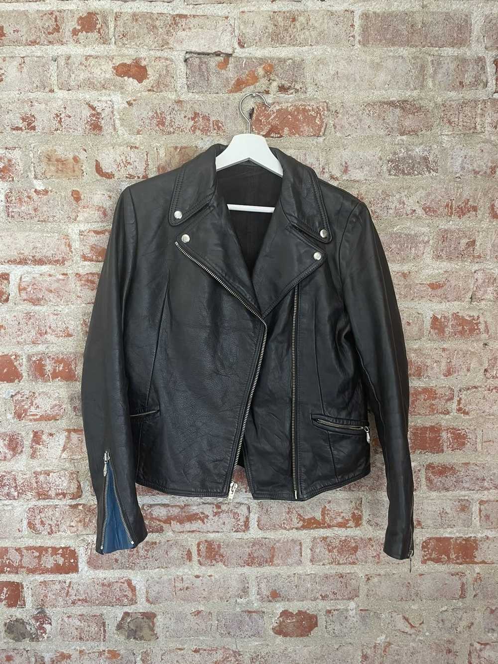 Vintage Vintage 1960s Leather Motorcycle Jacket - image 1