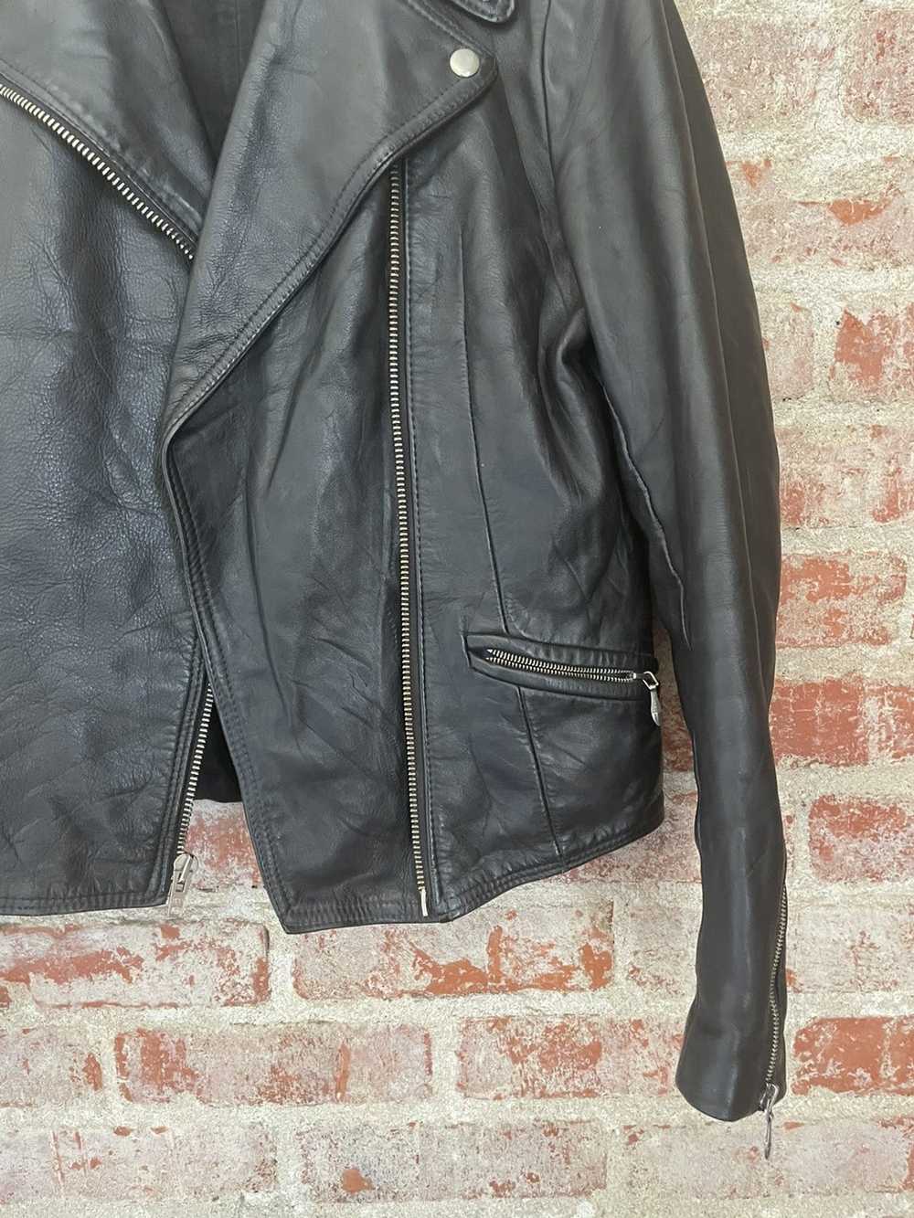 Vintage Vintage 1960s Leather Motorcycle Jacket - image 5