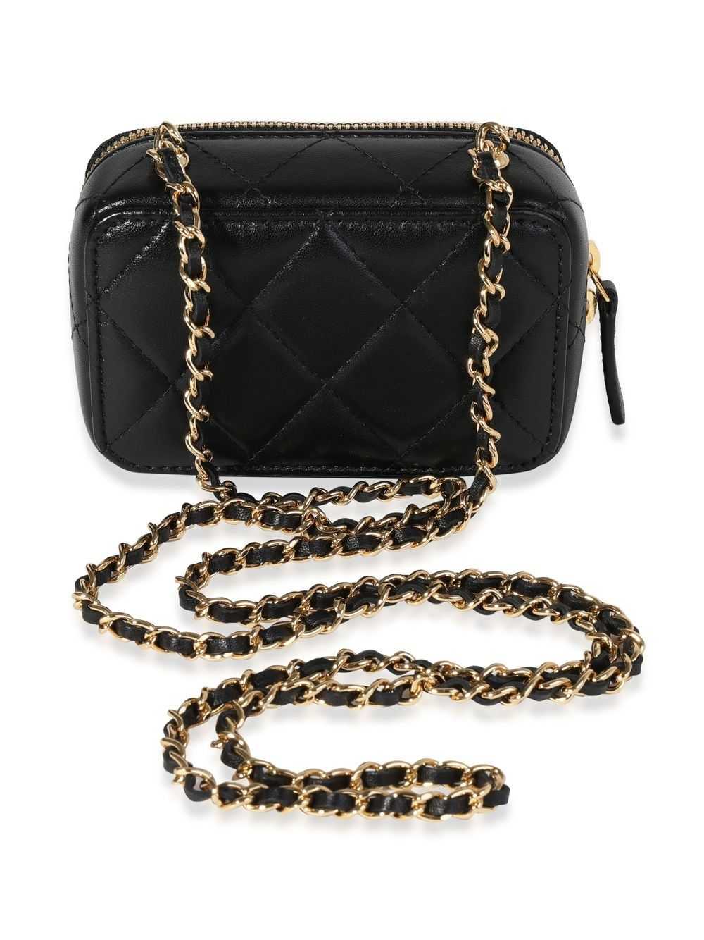 CHANEL Pre-Owned quilted CC mini bag - Black - image 2