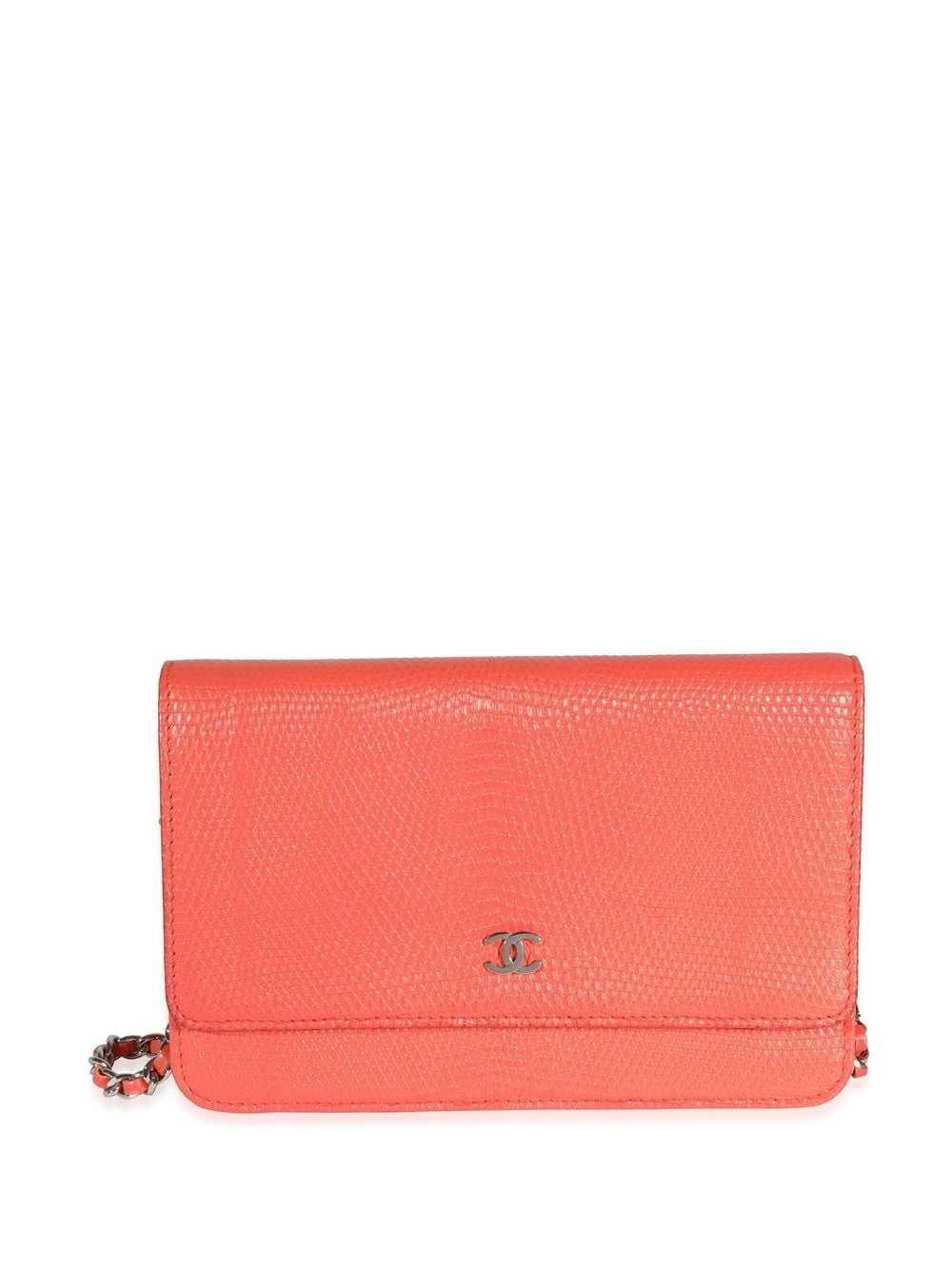 CHANEL Pre-Owned CC wallet on chain - Orange - image 1