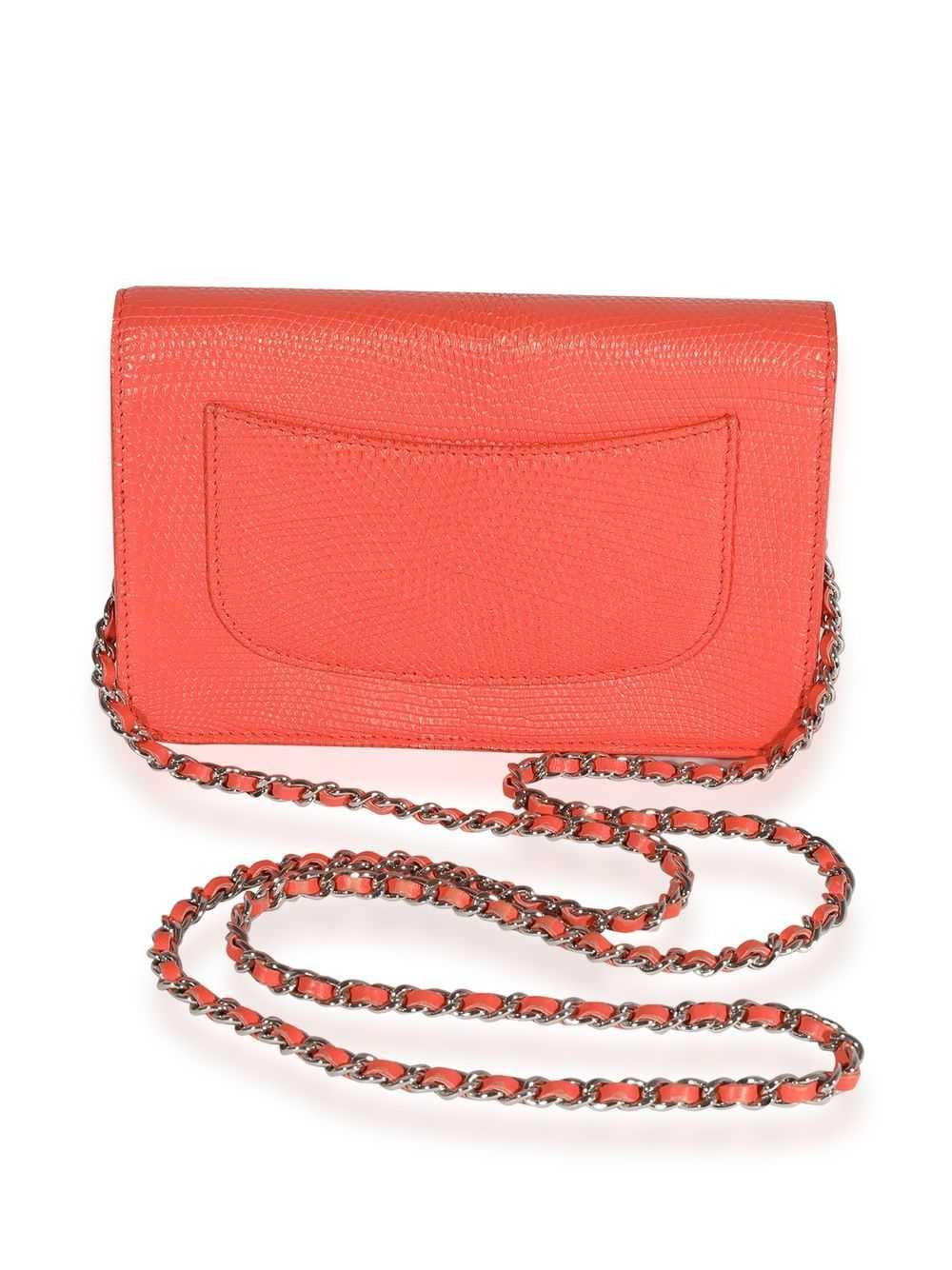 CHANEL Pre-Owned CC wallet on chain - Orange - image 2