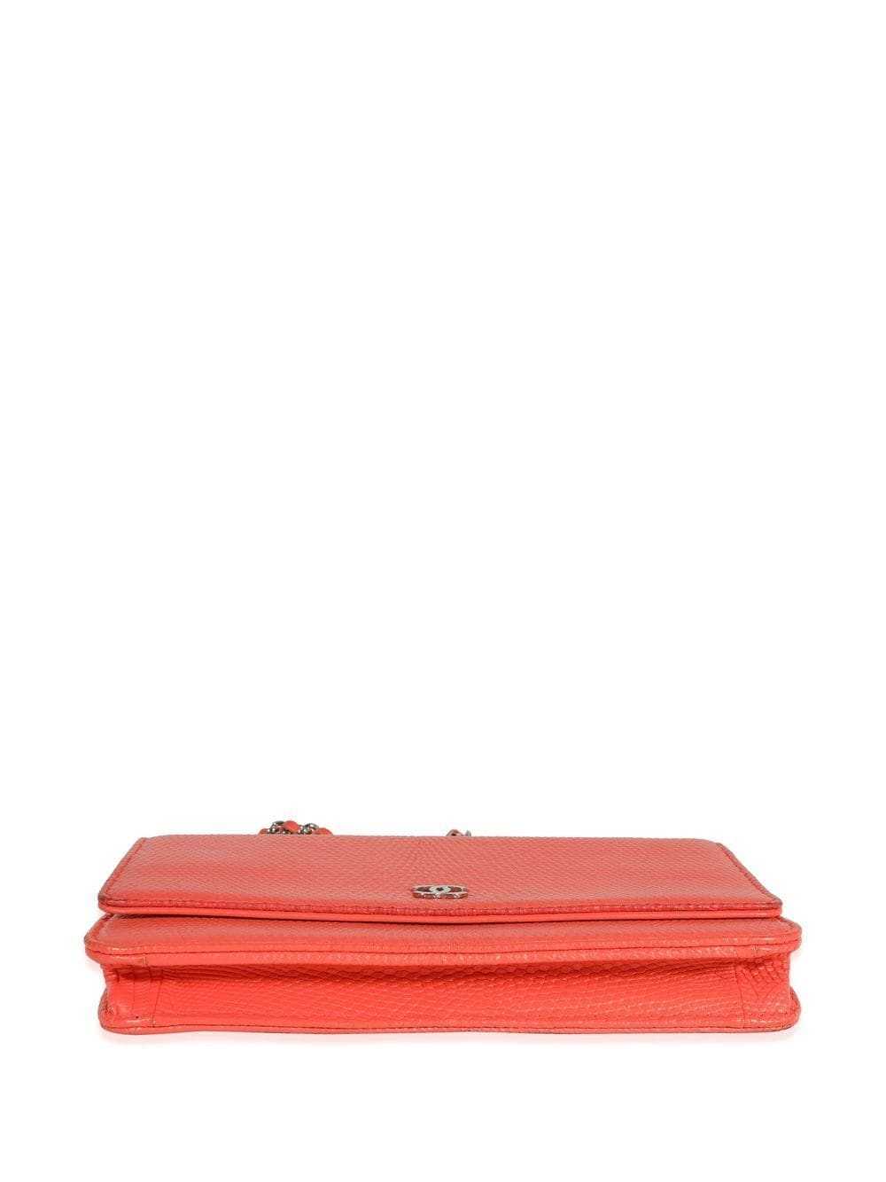 CHANEL Pre-Owned CC wallet on chain - Orange - image 5