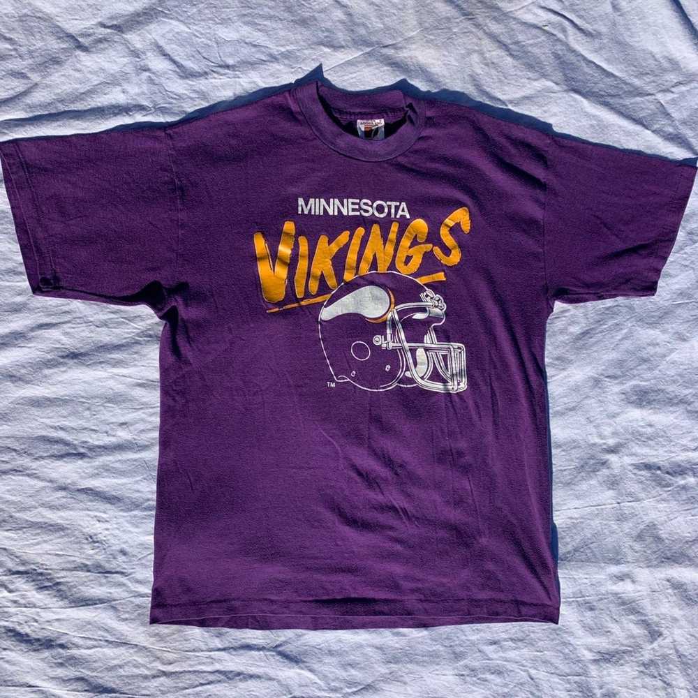 Vintage Vintage minnesota vikings tee single stit… - image 1