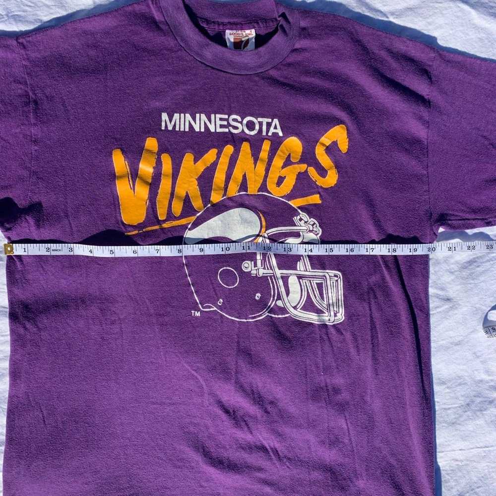 Vintage Vintage minnesota vikings tee single stit… - image 3