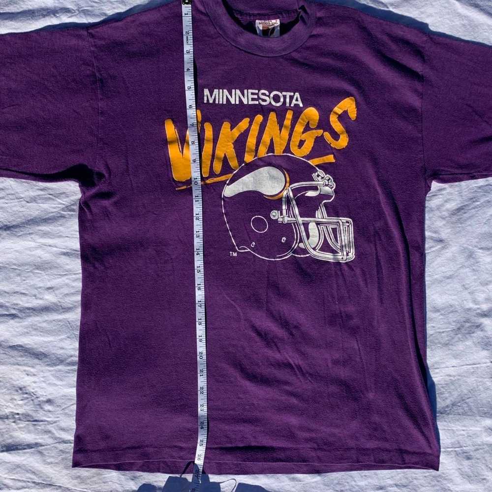 Vintage Vintage minnesota vikings tee single stit… - image 4