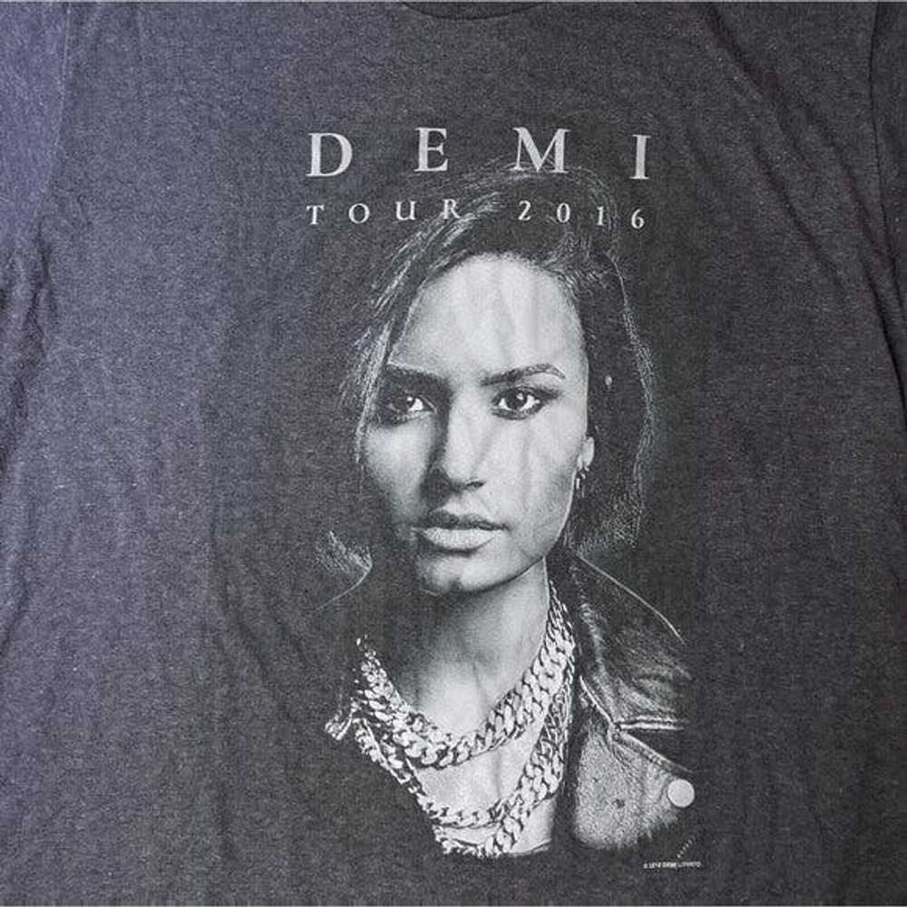 Tultex Demi Lovato 2016 Concert Tour Graphic Gray… - image 2