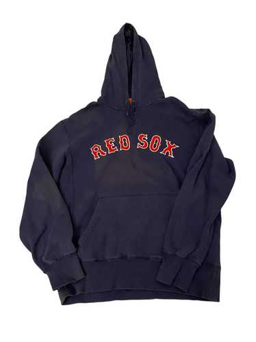 Vintage Nike Boston Red Sox Sweater Men XL Red Center Swoosh Pullover  Hoodie MLB