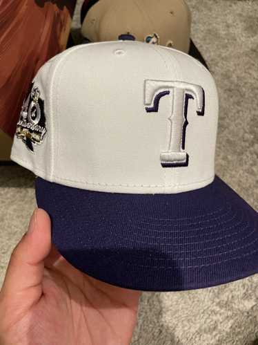 Texas Rangers New Era Vintage 9FIFTY Snapback Hat - White