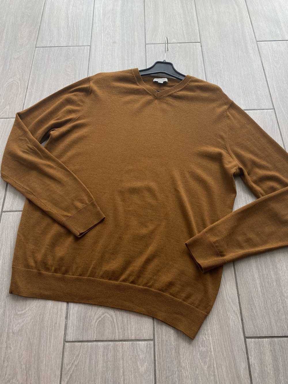 Cos Cos Merino Wool V-Neck Knit Sweater - image 4