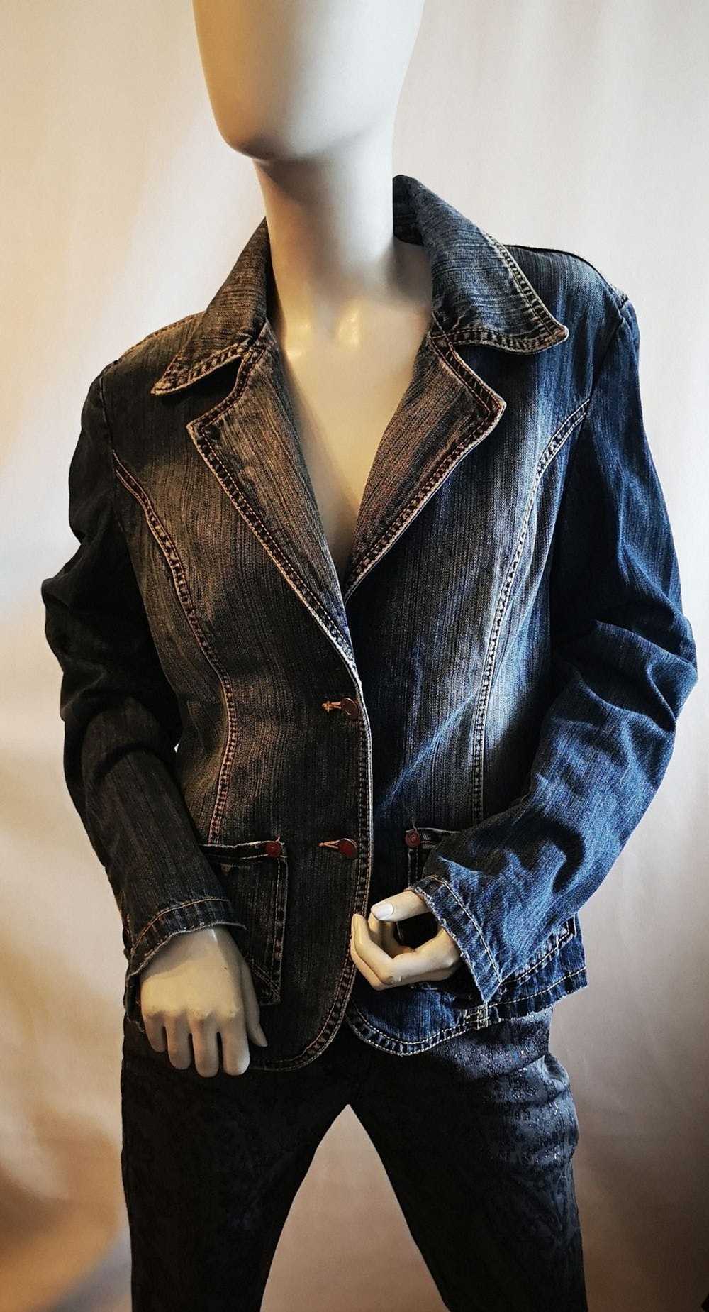 Vintage Geisha Women's denim jacket size M L - image 1