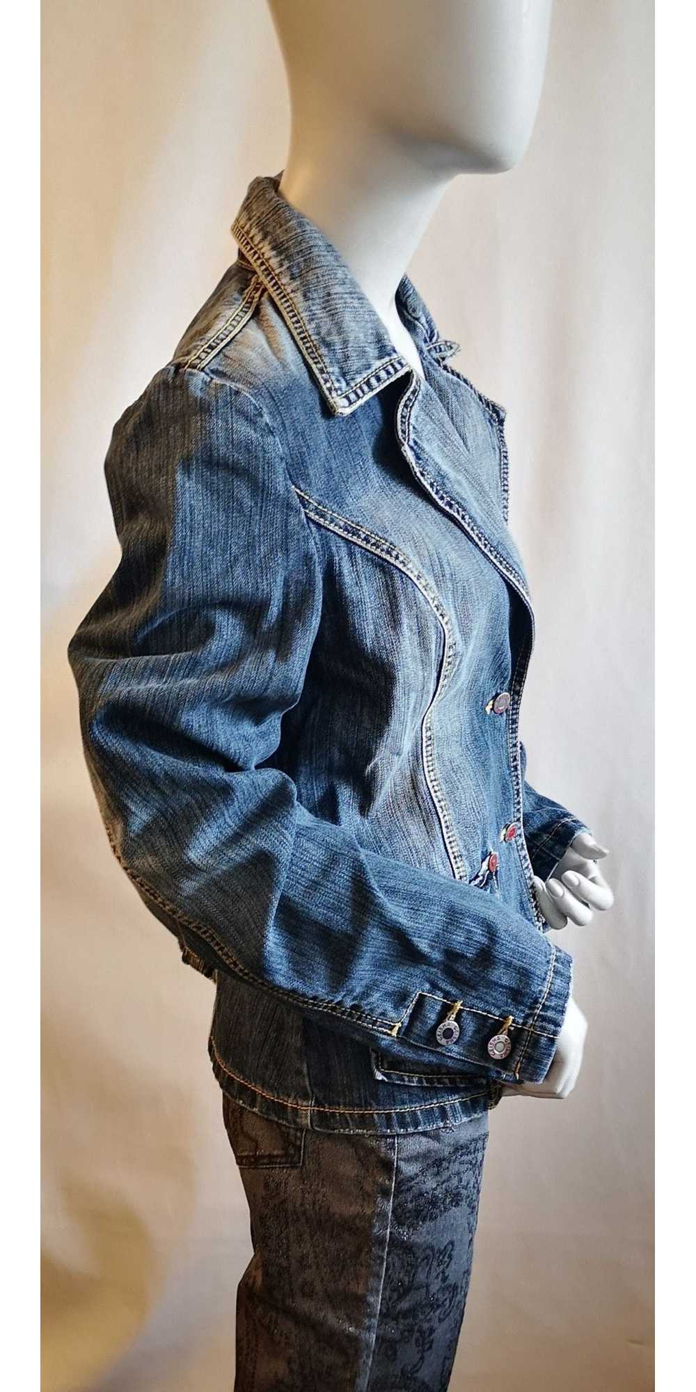 Vintage Geisha Women's denim jacket size M L - image 2