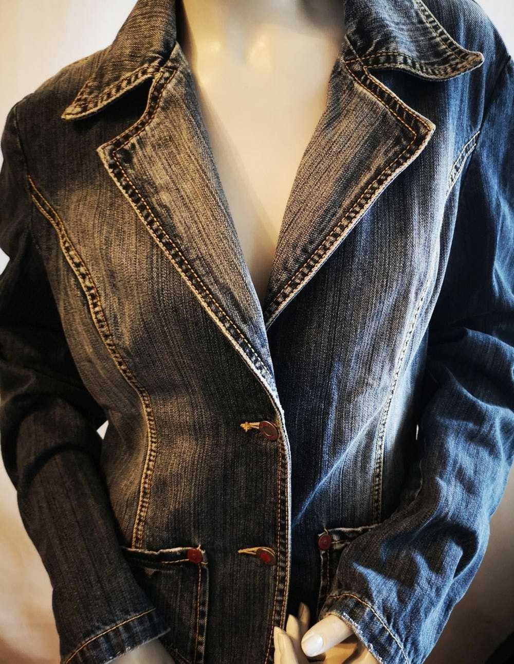 Vintage Geisha Women's denim jacket size M L - image 3