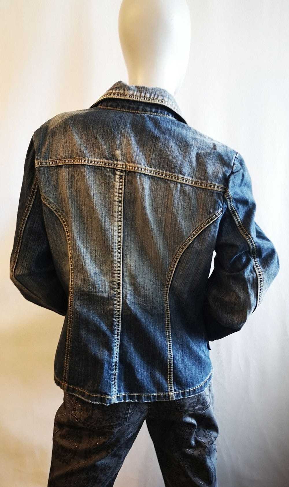 Vintage Geisha Women's denim jacket size M L - image 4