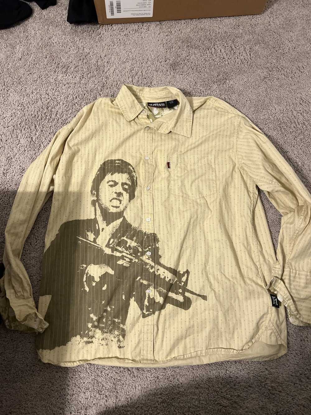 Vintage Scarface Button Up Shirt - Gem