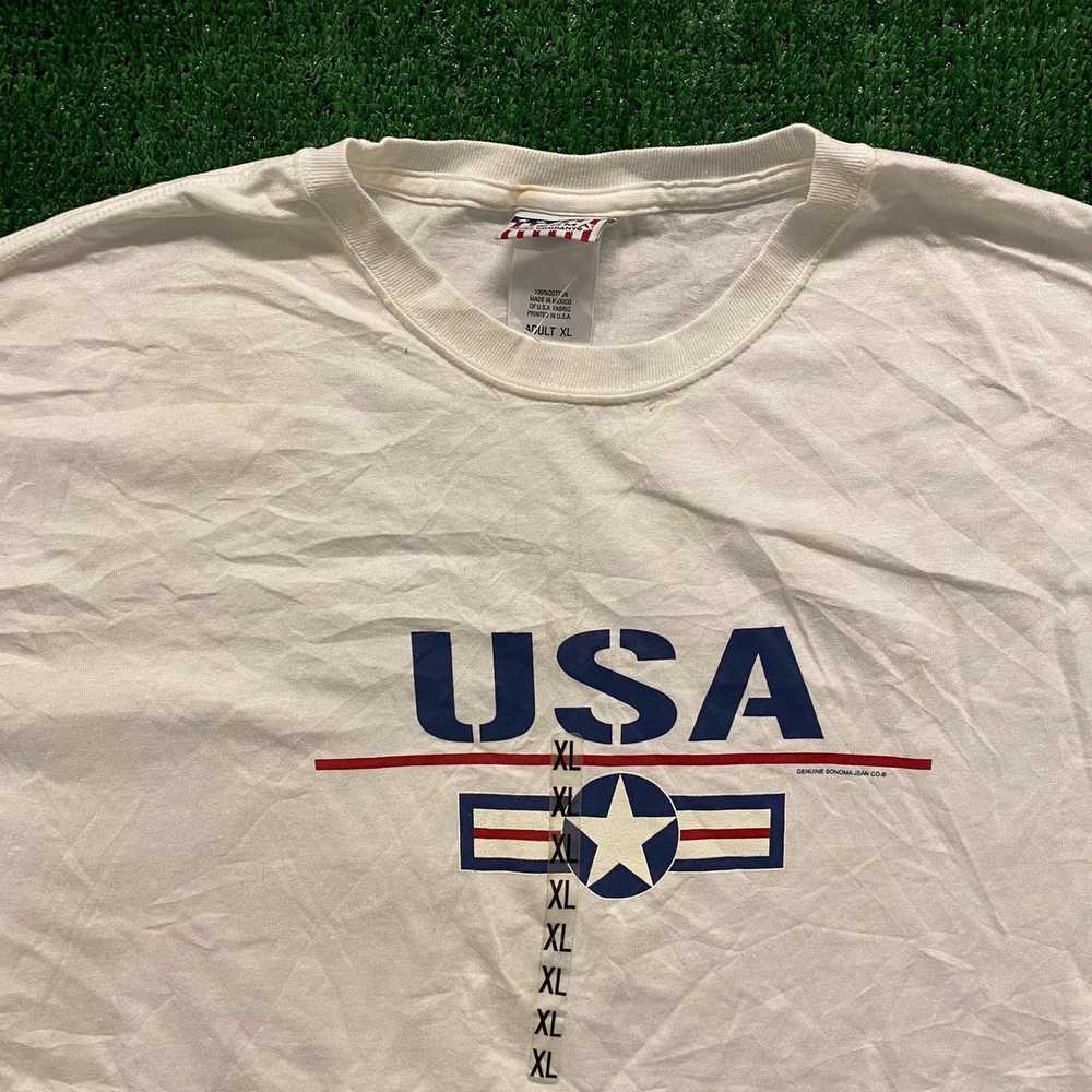 Made In Usa × Vintage USA America Vintage 90s T-S… - image 2