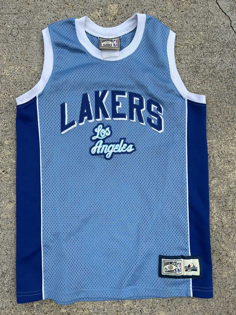 Vintage Los Angeles Lakers Hardwood Majestic Men’s Blue Warm Up Jersey 3XL