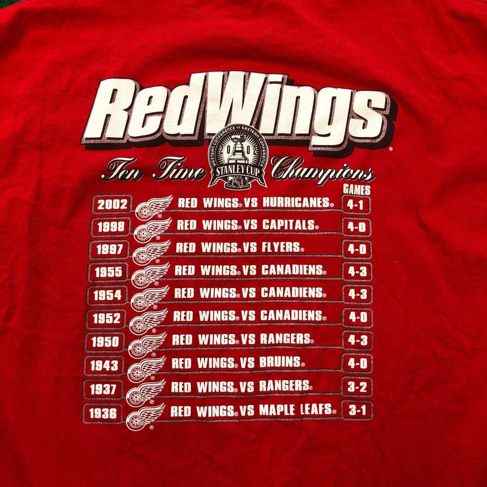 Vintage 2002 Red Wings Stanley Cup Champions Red … - image 4