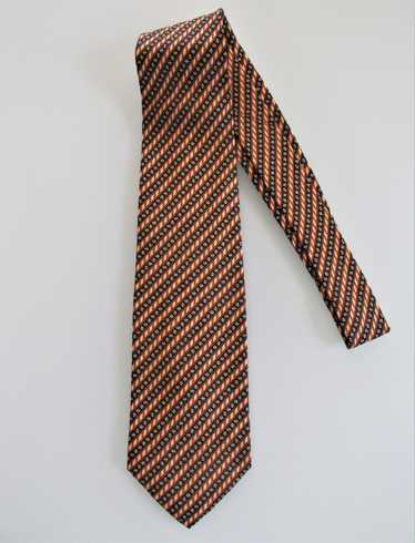 Stefano Ricci Pleated Silk Tie Red Black Geometric Design Sale