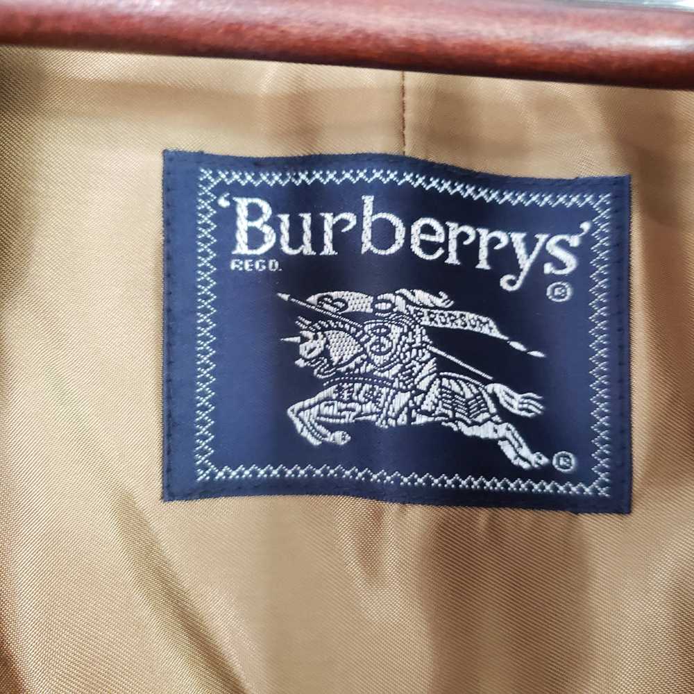 Burberry Burberry Vintage Mens khaki tan trench c… - image 11