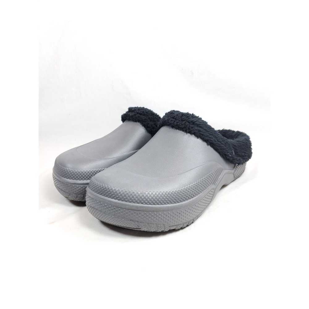Other Crane Men's Size 9-10 Lined Clogs Gray - image 2