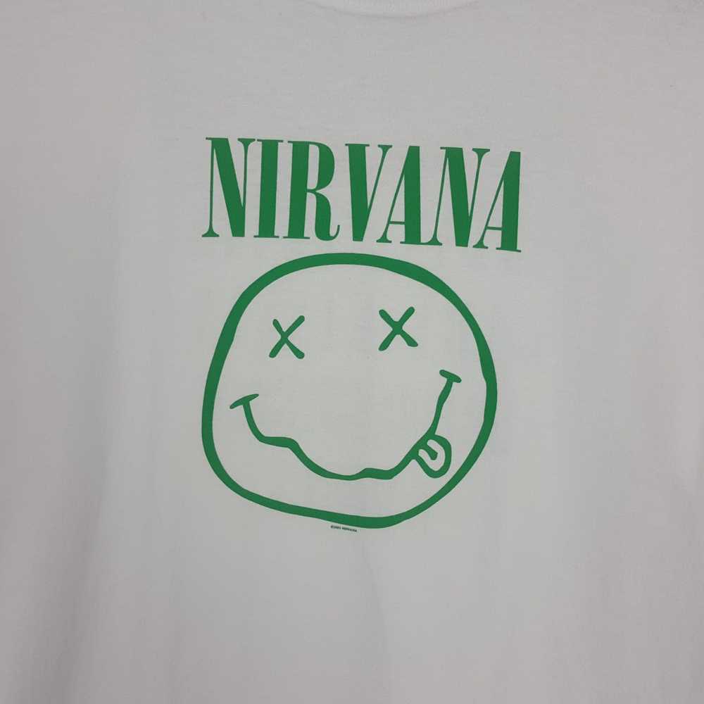 Anvil × Nirvana × Rock T Shirt Vintage NIRVANA Am… - image 2