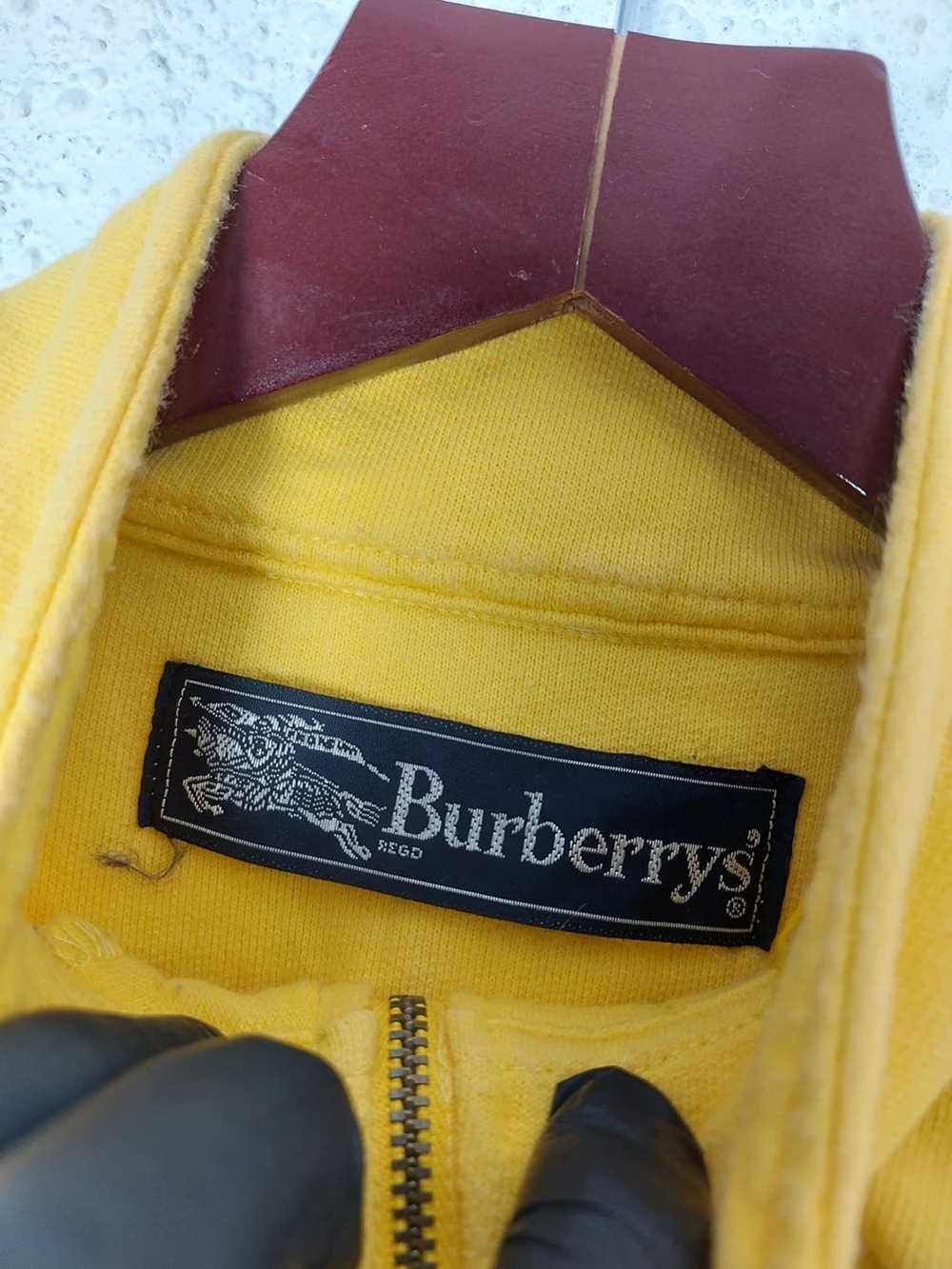 Burberry × Vintage BURBERRY EMBROIDERED LOGO HALF… - image 4