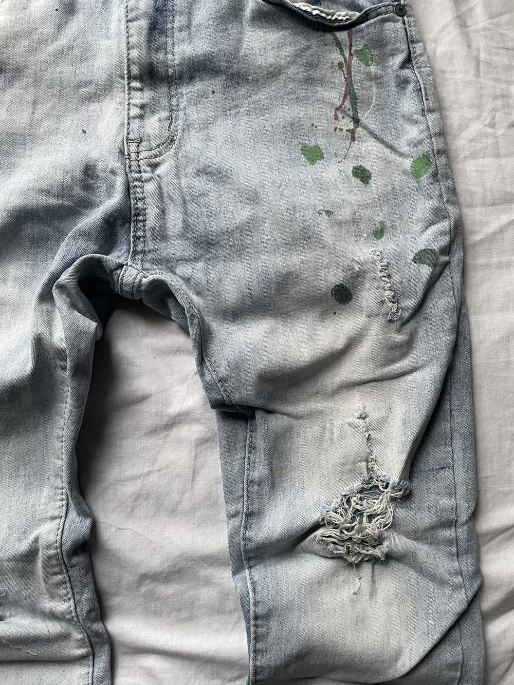 Vintage Paint Splatter Jeans - image 3