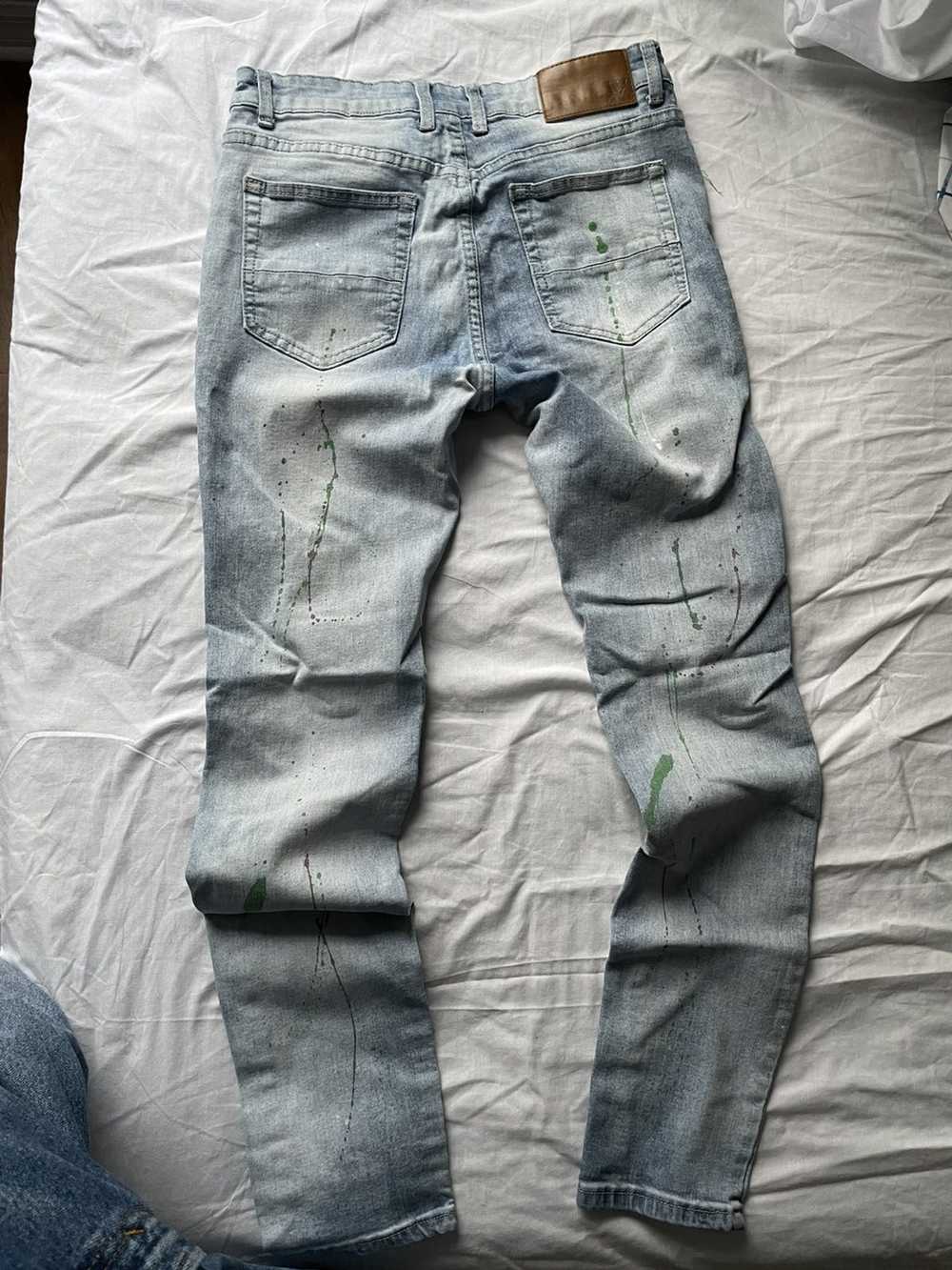 Vintage Paint Splatter Jeans - image 4