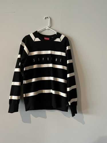 Supreme Louis Vuitton Logo On Horizontal Stripes Shirt - Tagotee