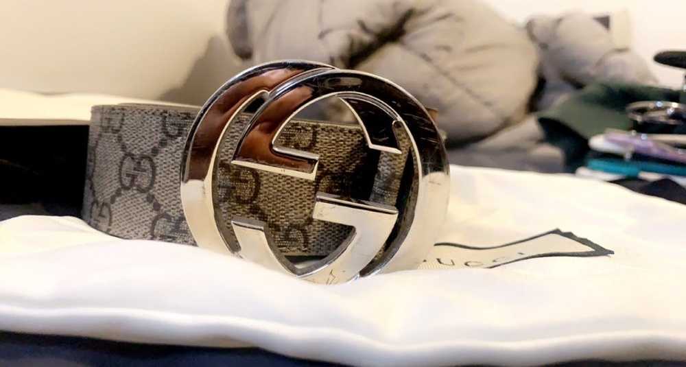 Gucci Gucci GG Supreme Belt with G Buckle - image 2