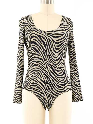Christian Dior Zebra Print Bodysuit