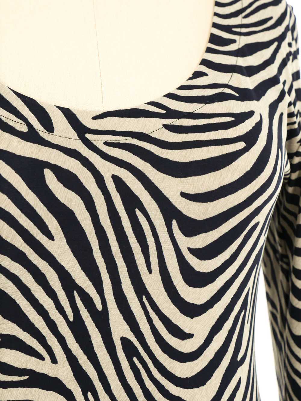 Christian Dior Zebra Print Bodysuit - image 2