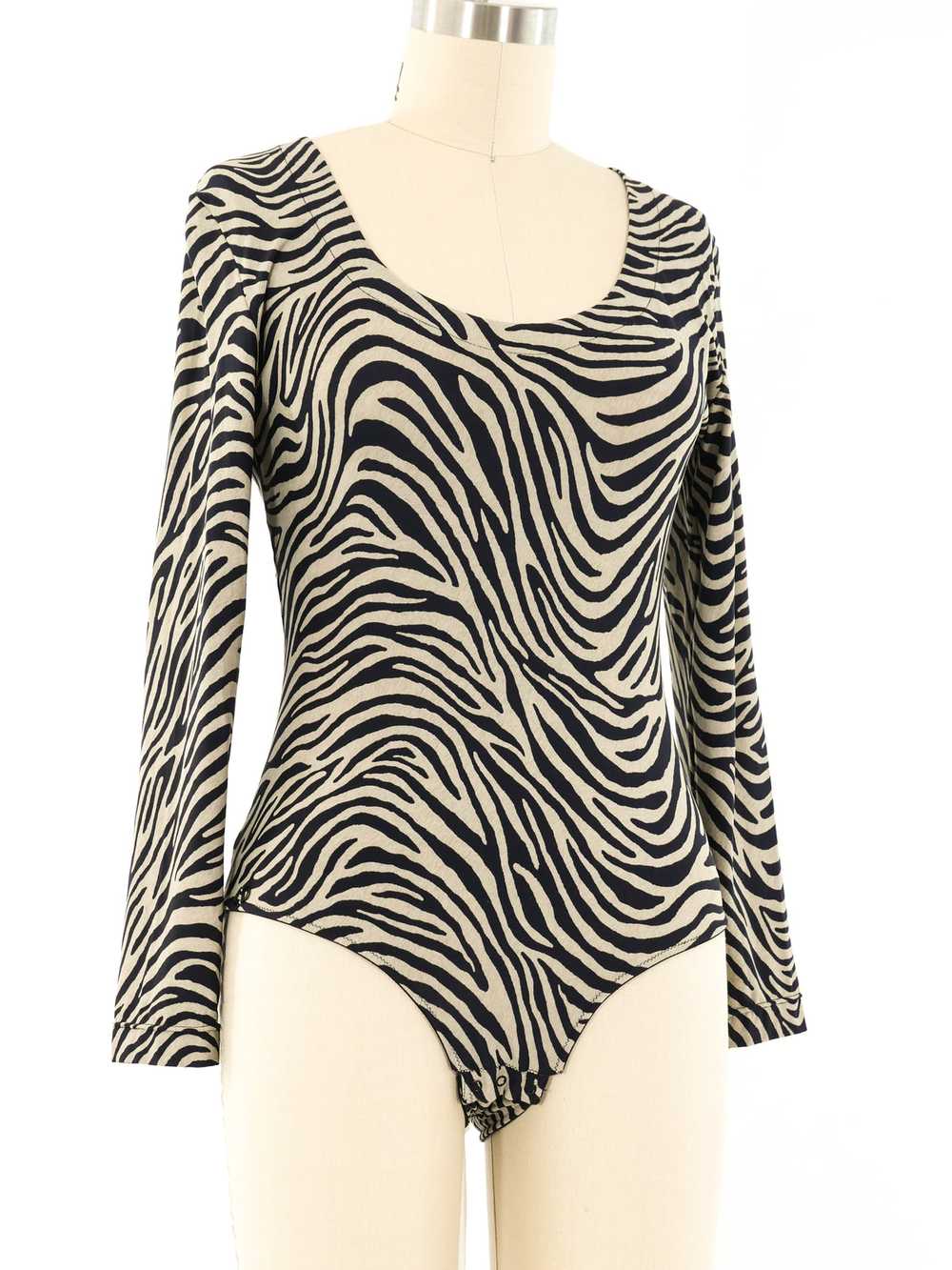 Christian Dior Zebra Print Bodysuit - image 3
