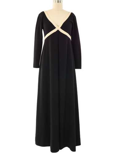 Rudi Gernreich Black Knit Maxi Dress