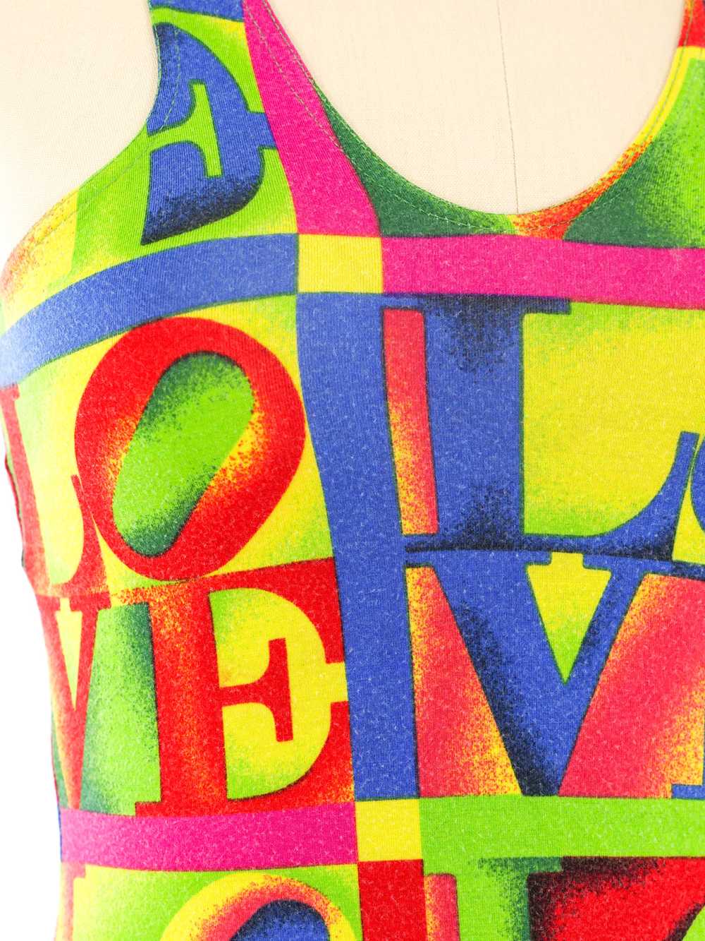 Gianni Versace Love Printed Mini Dress - image 5