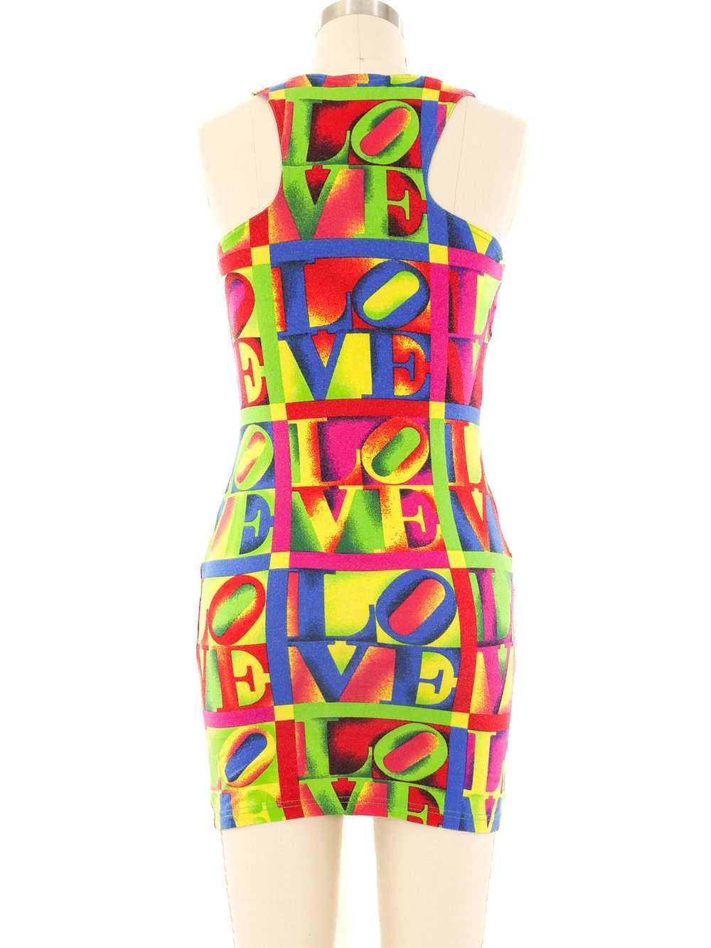 Gianni Versace Love Printed Mini Dress - image 6