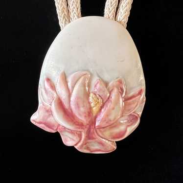 Handmade HAND MADE PORCELAIN BY CAROL HALMY FLOWE… - image 1