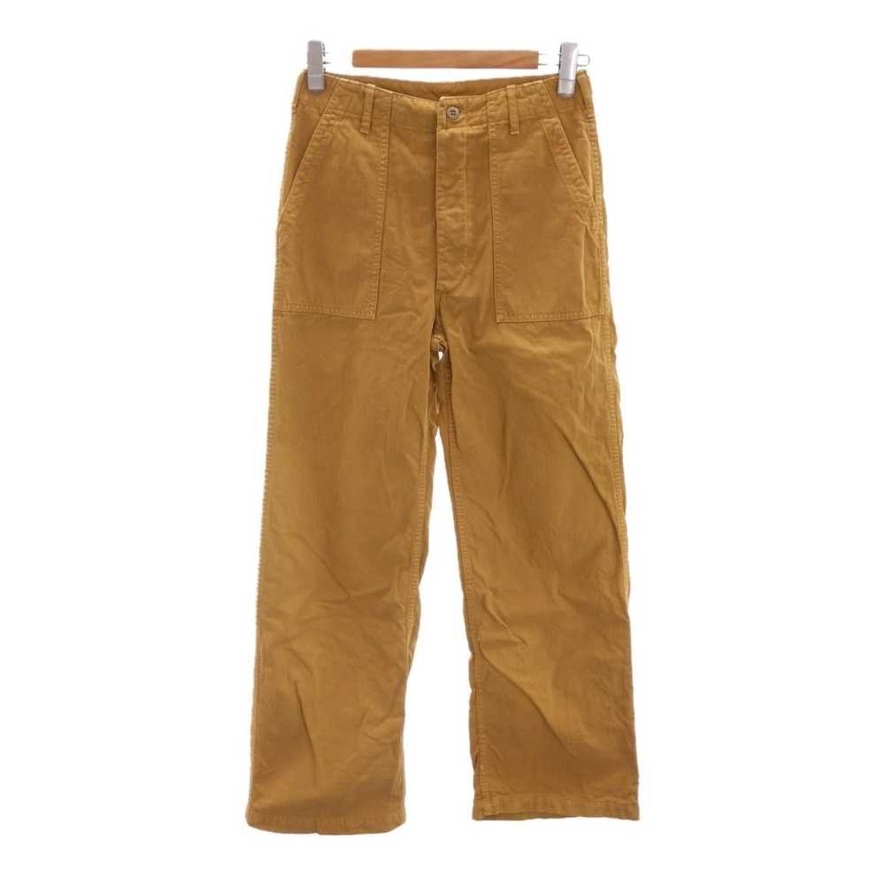 Needles Cropped Pants Beige Baker Military Cotton… - image 1