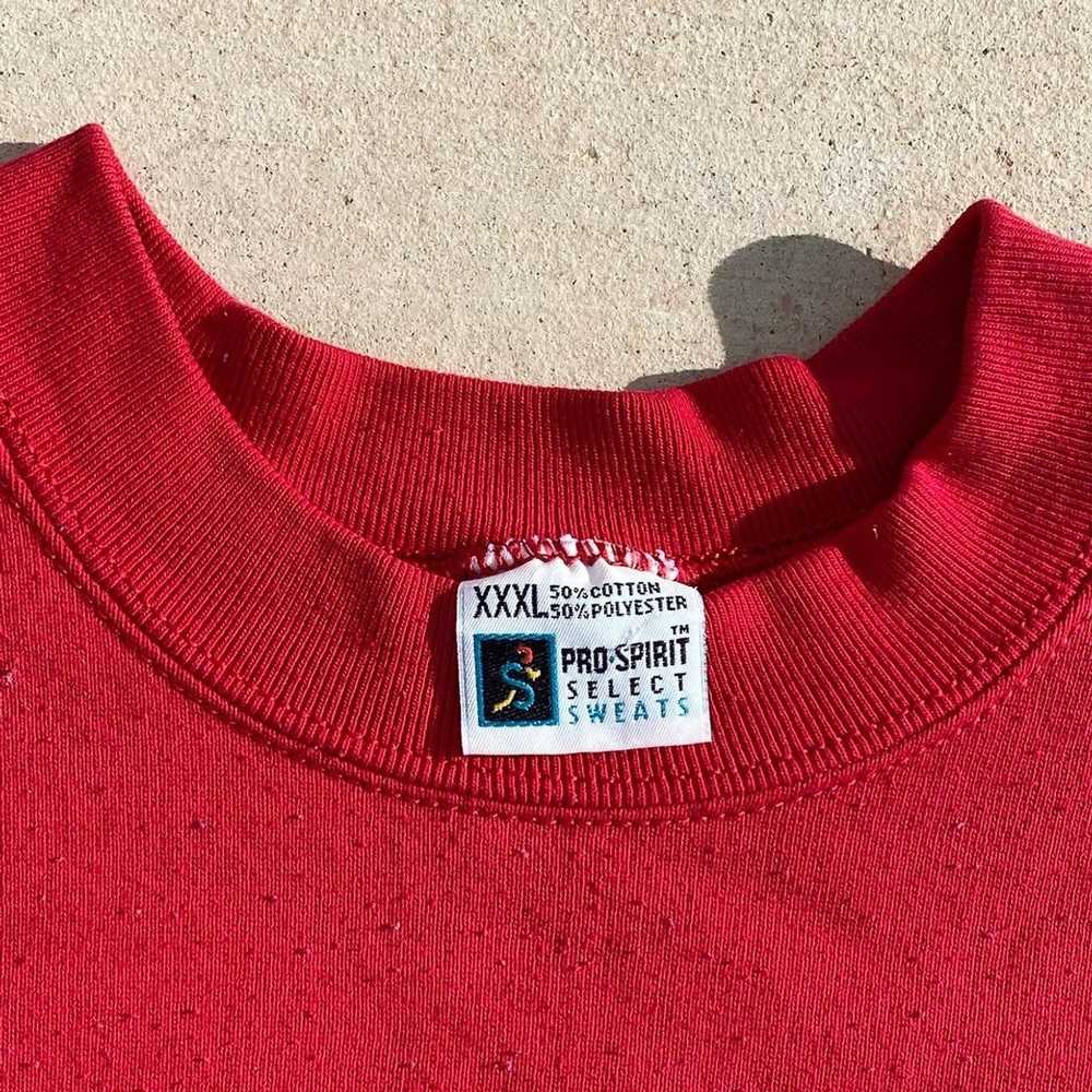 Vintage Pro-Spirit Red Sweatshirt - image 2