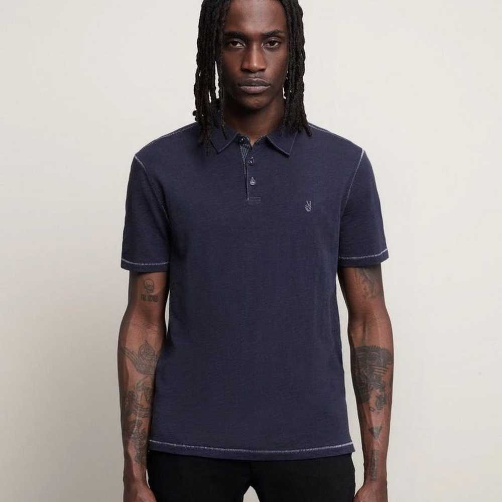 John Varvatos John Varvatos Purple Polo Short Sle… - image 1