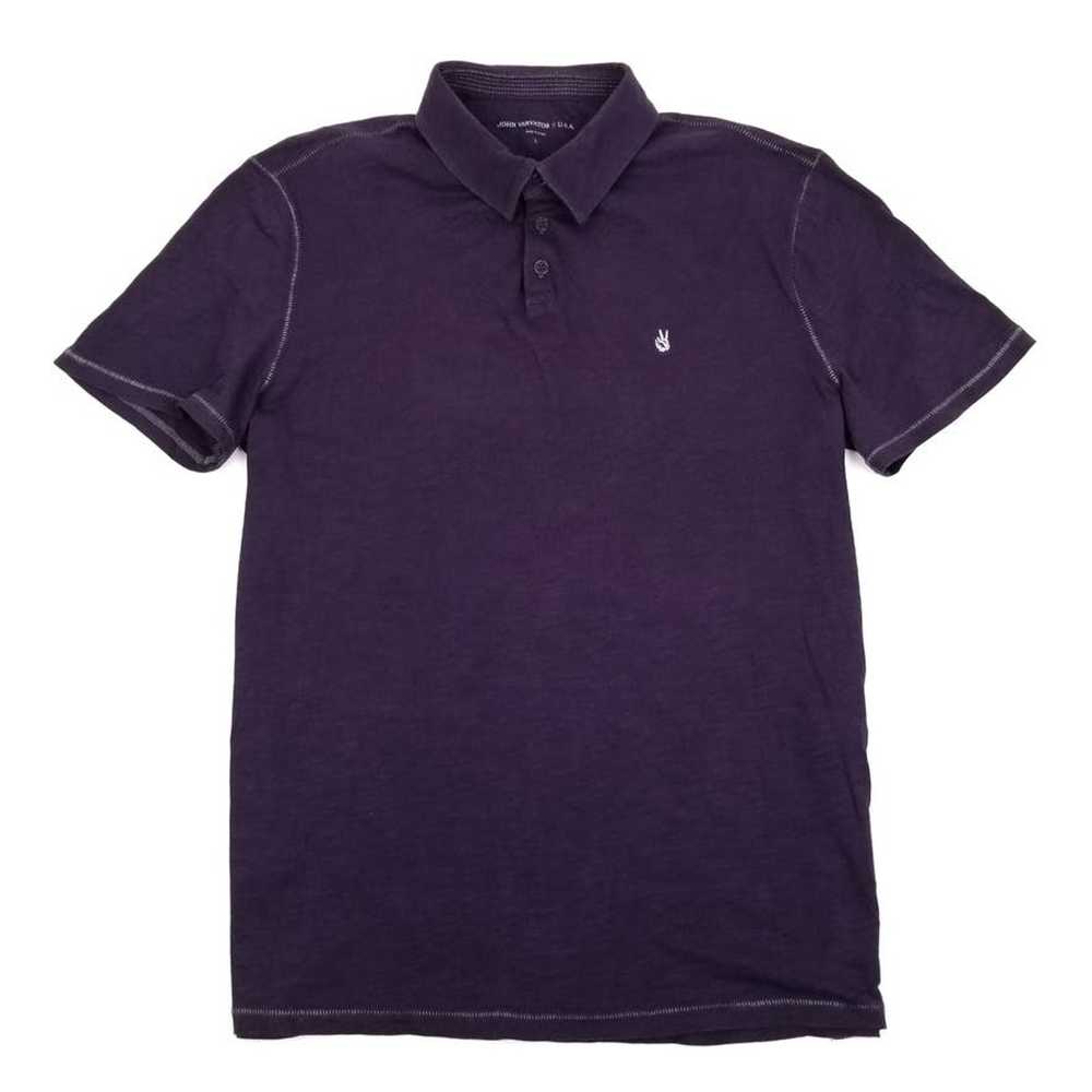 John Varvatos John Varvatos Purple Polo Short Sle… - image 2