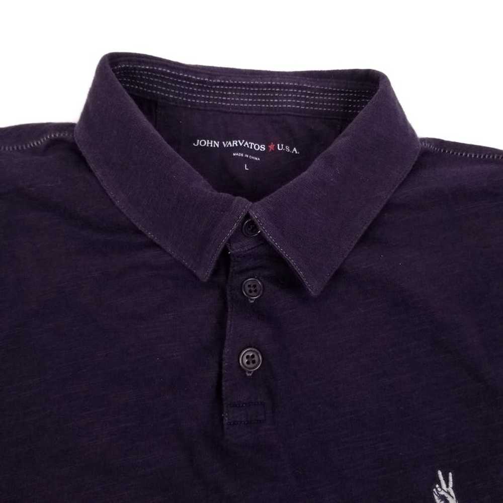 John Varvatos John Varvatos Purple Polo Short Sle… - image 5