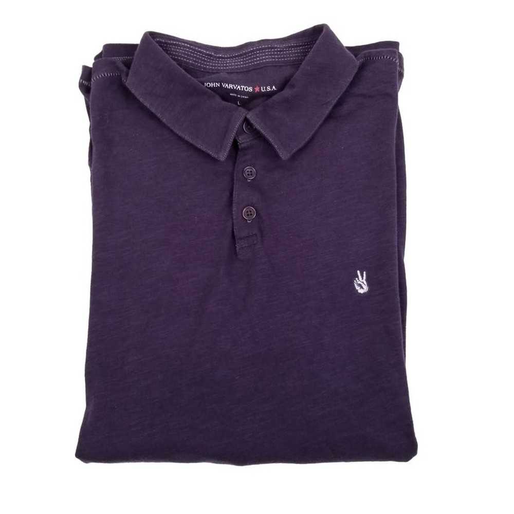 John Varvatos John Varvatos Purple Polo Short Sle… - image 9