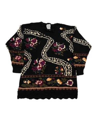 Ivy Club × Vintage Vintage IVY Floral Knit Sweater