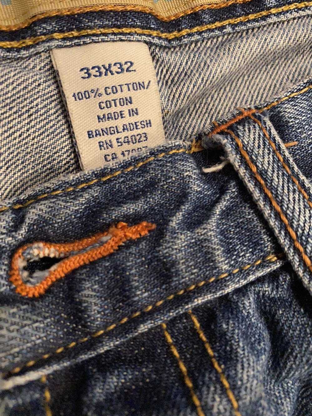 Vintage Distressed Workwear Denim Jeans - image 5