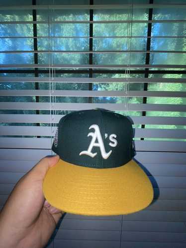Dark Green Oakland Athletics Yellow Pinstripe New Era Short Sleeve T-s –  Exclusive Fitted Inc.