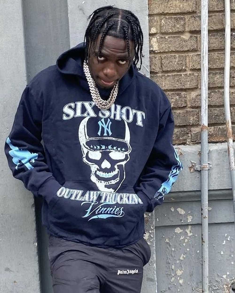 Streetwear Six Shot Outlaw Trucking Hoodie - image 4